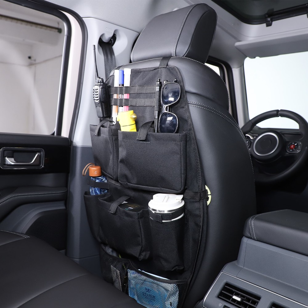 Multi Pocket Front Seat Back Storage Bag For Ineos Grenadier