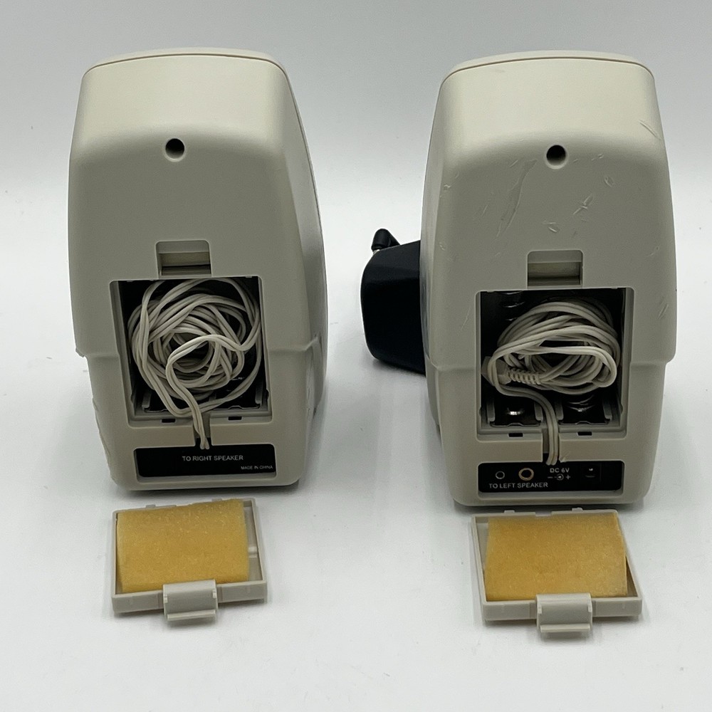 LABTEC LCS-600 PC / Computer Speakers VINTAGE! Tested Works