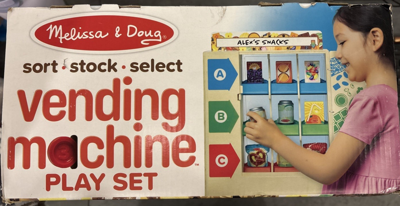 Melissa & Doug Sort, Stock, Select Wooden Vending Machine Play Set