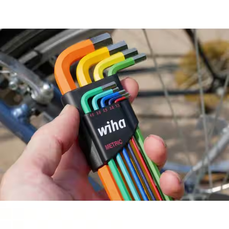 Color Coded Ball End Hex L Key Set Metric (9-Piece)