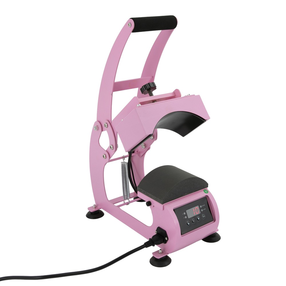 2-in-1 Hat Heat Press Machine, Adjustable Time and Temperature, Lightweight