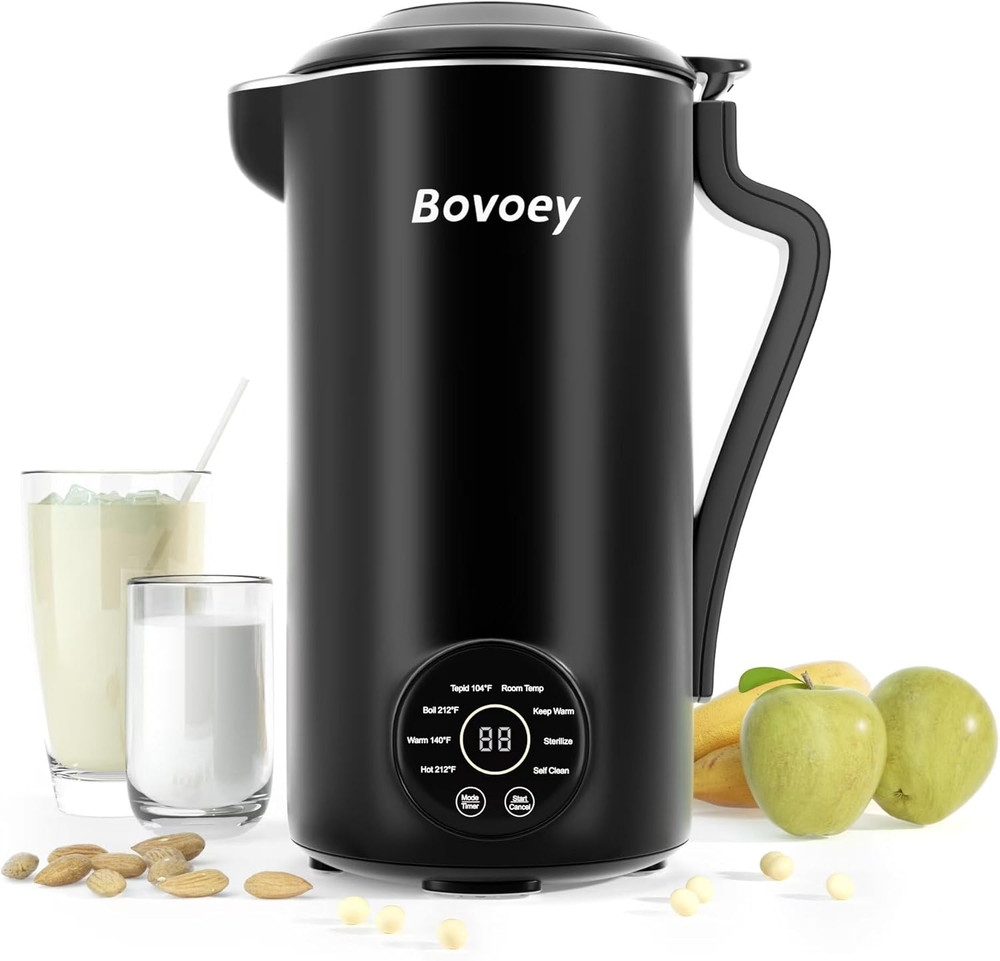Nut Milk Maker Machine, Automatic Nut Milk Maker for Almond Homemade Milk