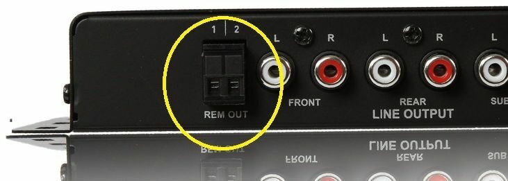 2-Pin Speaker / Power / Equalizer / Processor / Remote Plug DUAL DSEQ505BT