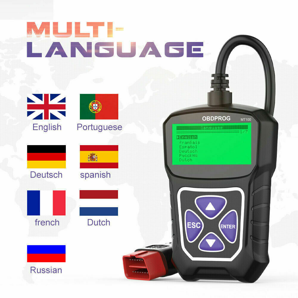 ANCEL MT100 OBD2 Scanner Code Reader Car Diagnostic Scan Tool Check Engine Fault