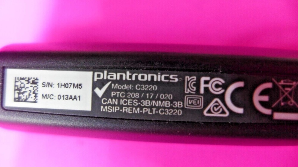 Genuine Plantronics Blackwire USB Headset C3220