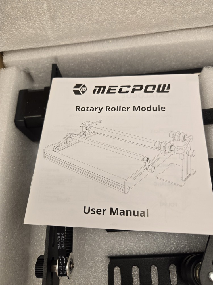 Mecpow G3 Pro Laser Rotary Roller for Engraving Round Objects with Adjustable