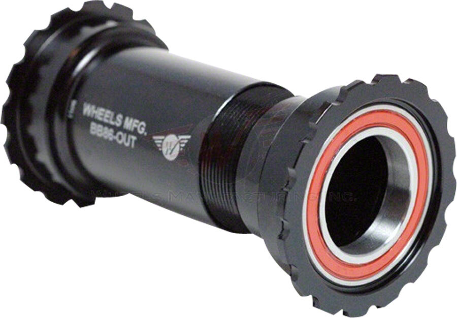 Wheels Manufacturing Outboard BB86/92 Bottom Bracket Black Threaded Cups