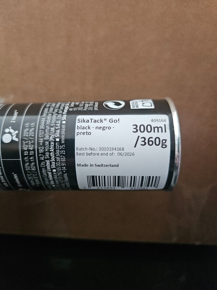 SIKA TACK GO! WINDSHIELD GLUE OEM APPROVED SYSTEM 300ml