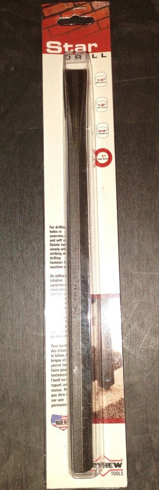 MAYHEW TOOLS : (1) 7 Pc chisel set, and (1) Star Drill (912-1)