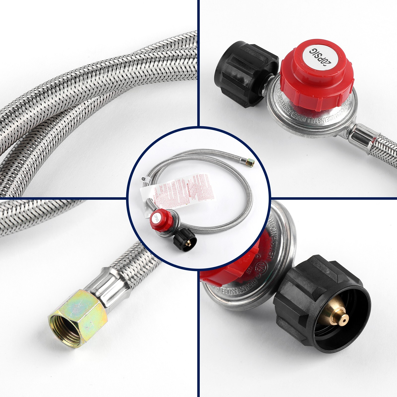 Single Propane Burner Commercial Grade Burner Heavy Duty Stand - 260000 BTU