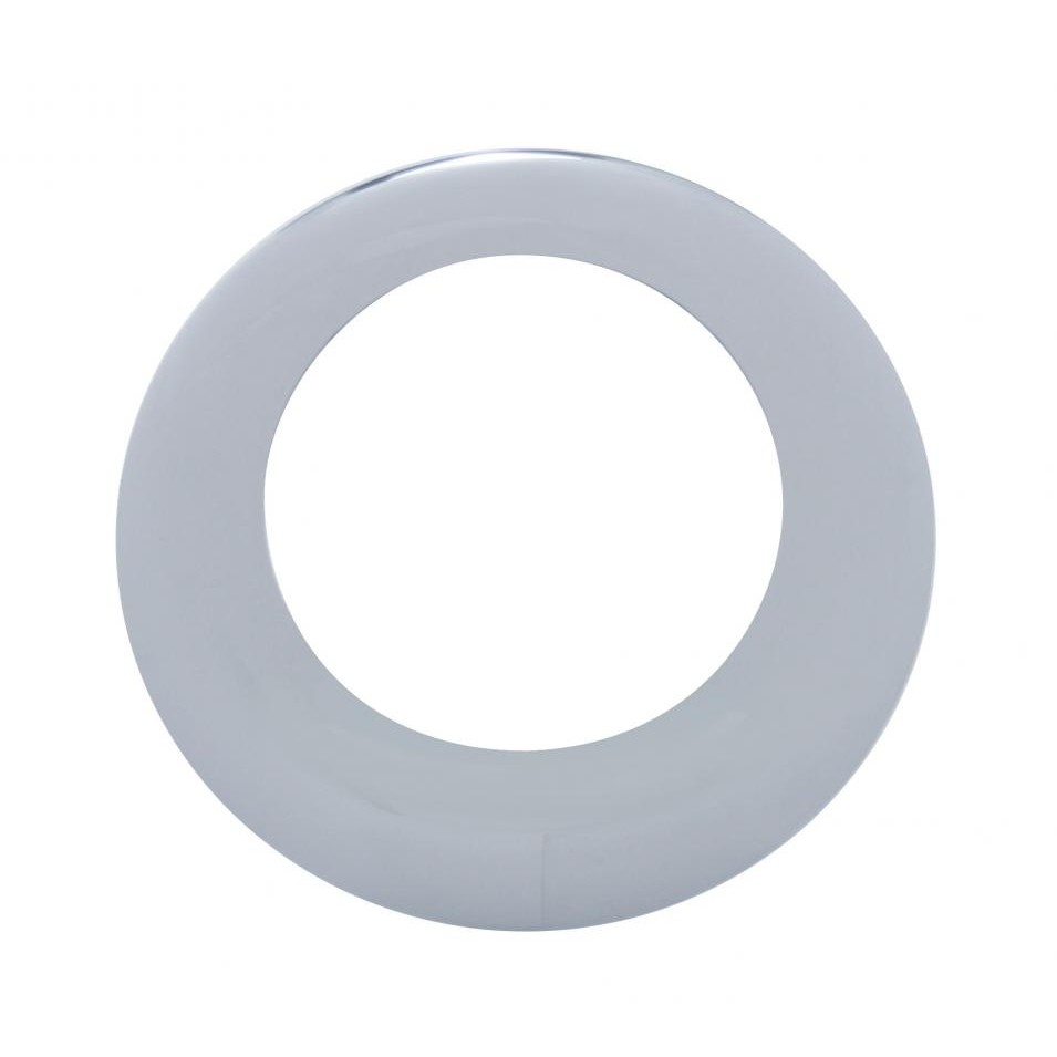 Chrome Plastic 2 1/2" Twist-On Light Bezel