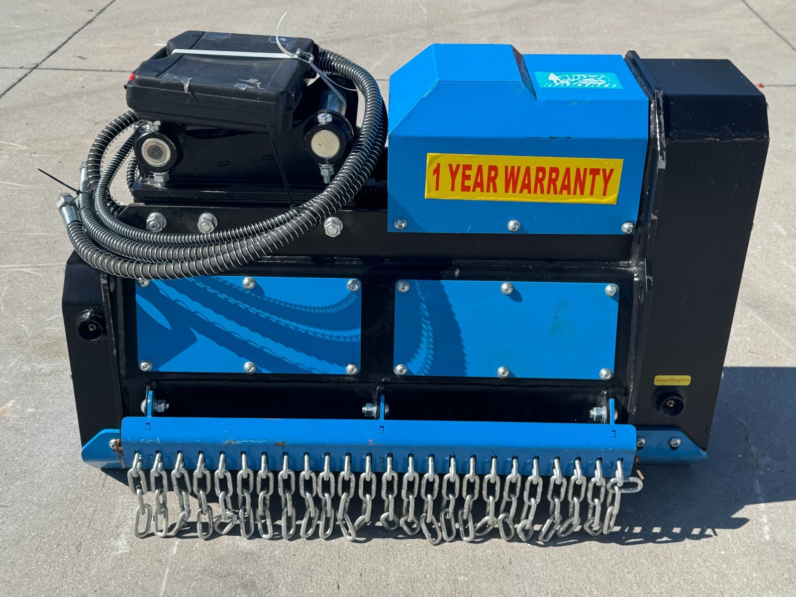 Raytree Excavator Forestry Drum Mulcher Attachment 3-8 Ton 45 MM Pins