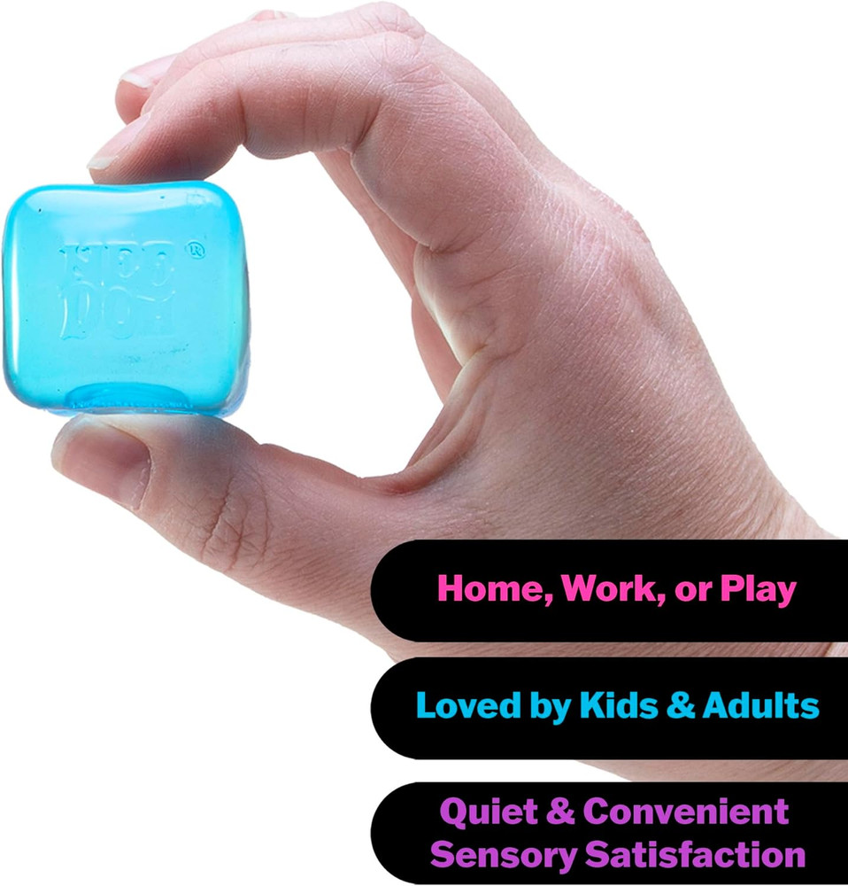 Nice Berg - Nice Cube - Sensory Squeeze Toy with a Super Solid Squish 1.25" Wide