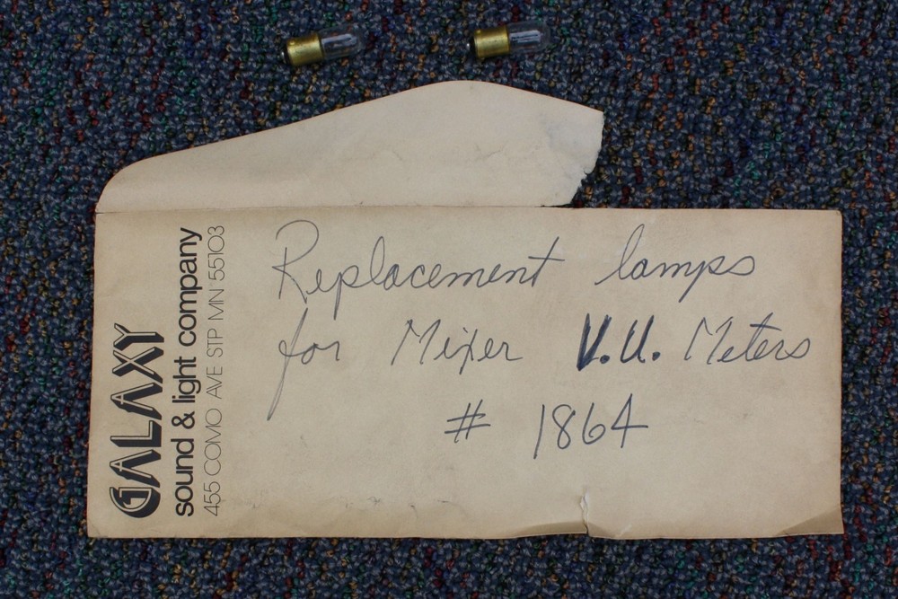 (2) NOS MIXER VU Meter Bulbs  #S1864 1864