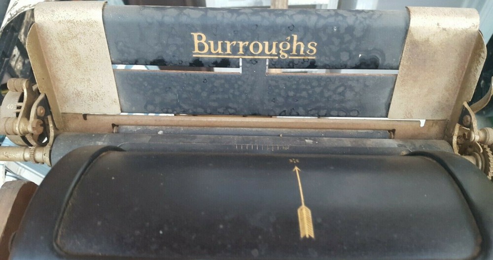 Vintage Burroughs Class 1 Model 1 1924 Adding Machine W/Stand