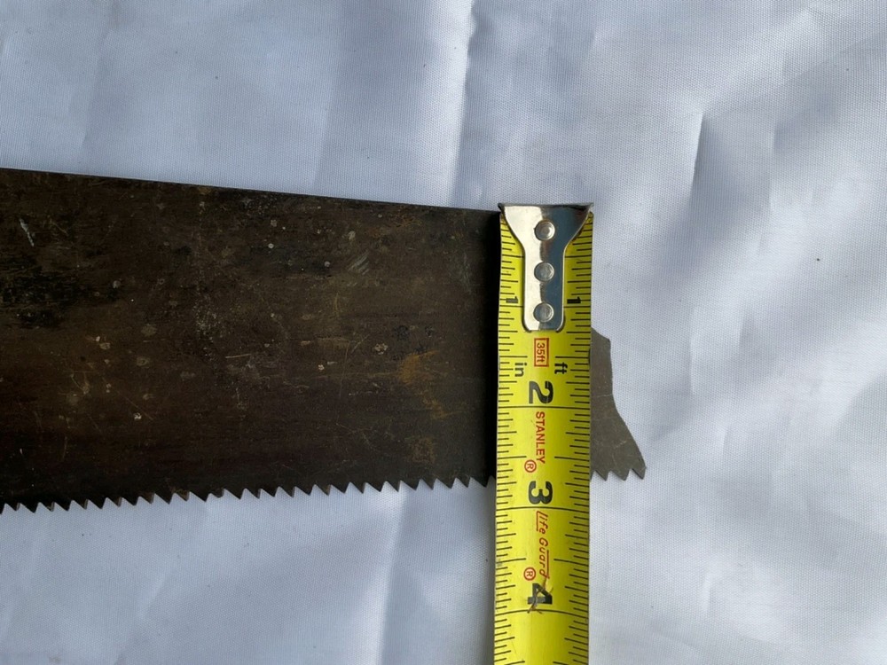 Antique brass split nut pattern Maker Cabinet Dovetail panel rip wood saw 6 ppi