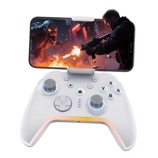 Bcofo Wireless Mobile Game Controller for iOS/iPhone/Android/Cell White
