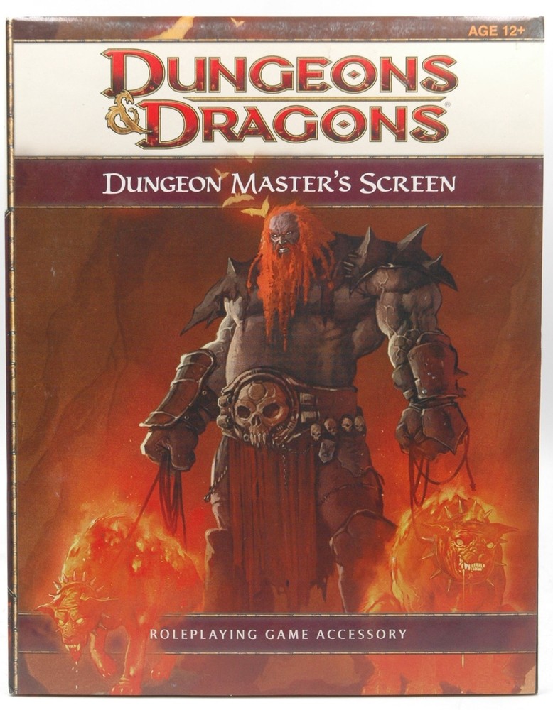 D&D 4e Dungeon Master's Screen VG++ Staff  WotC