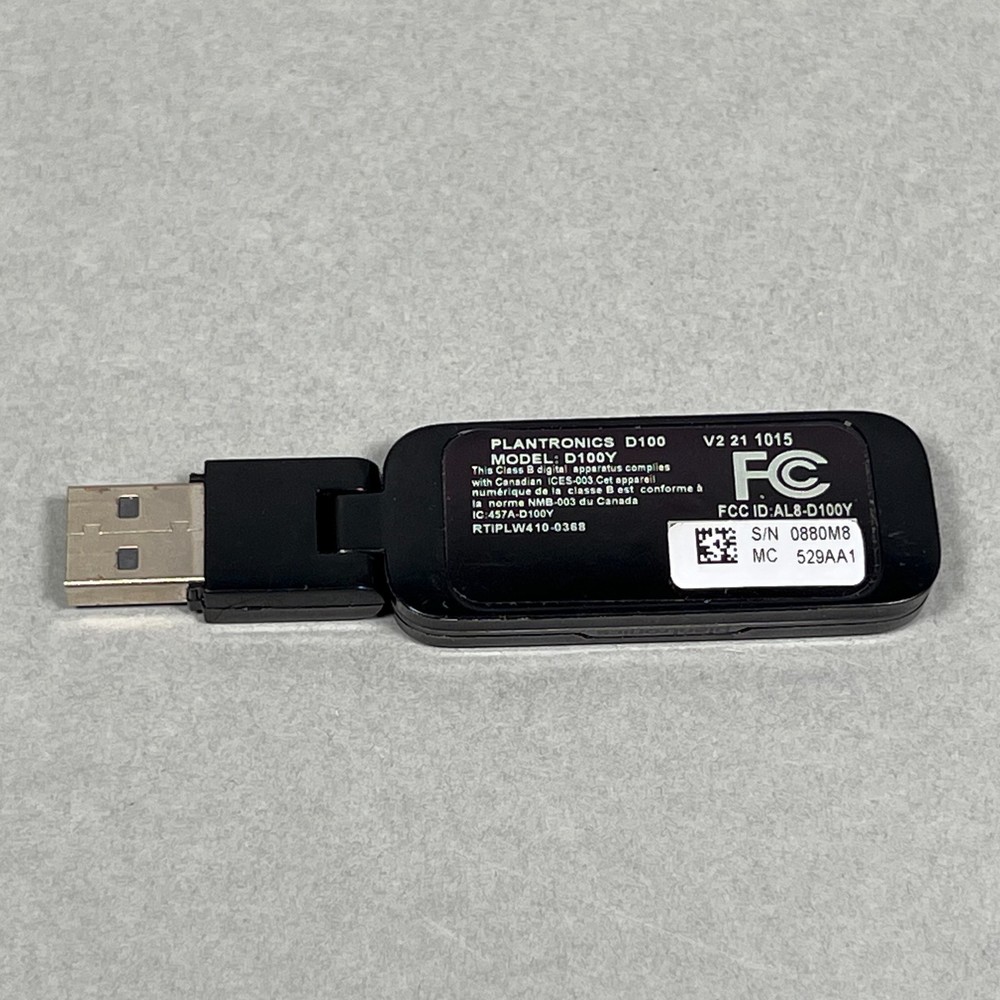 Plantronics USB Adapter D100Y D100-M DECT USB Adapter Replace D100 USA Shipping