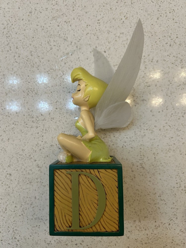 Vintage Tinkerbell Night Light Letter Block LIGHT DOES NOT WORK