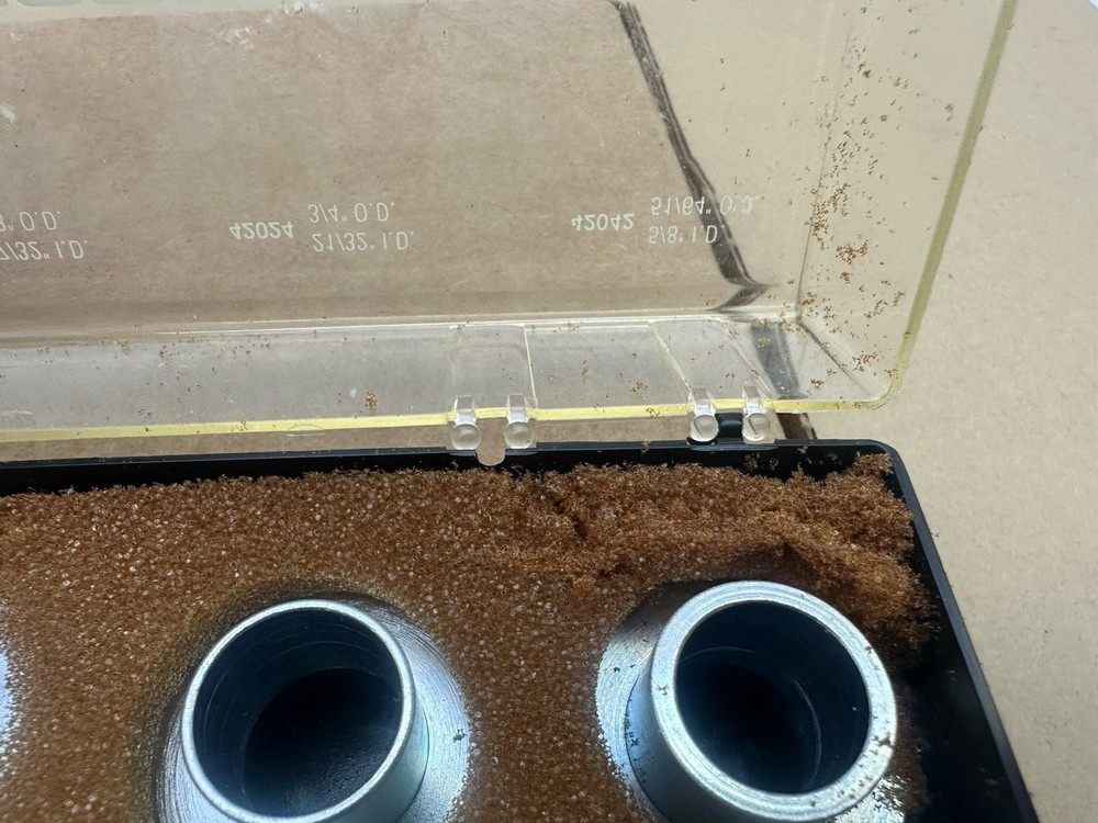 Porter-Cable 42000 9-Piece Router Template Guide Kit Complete Nice Shape *READ