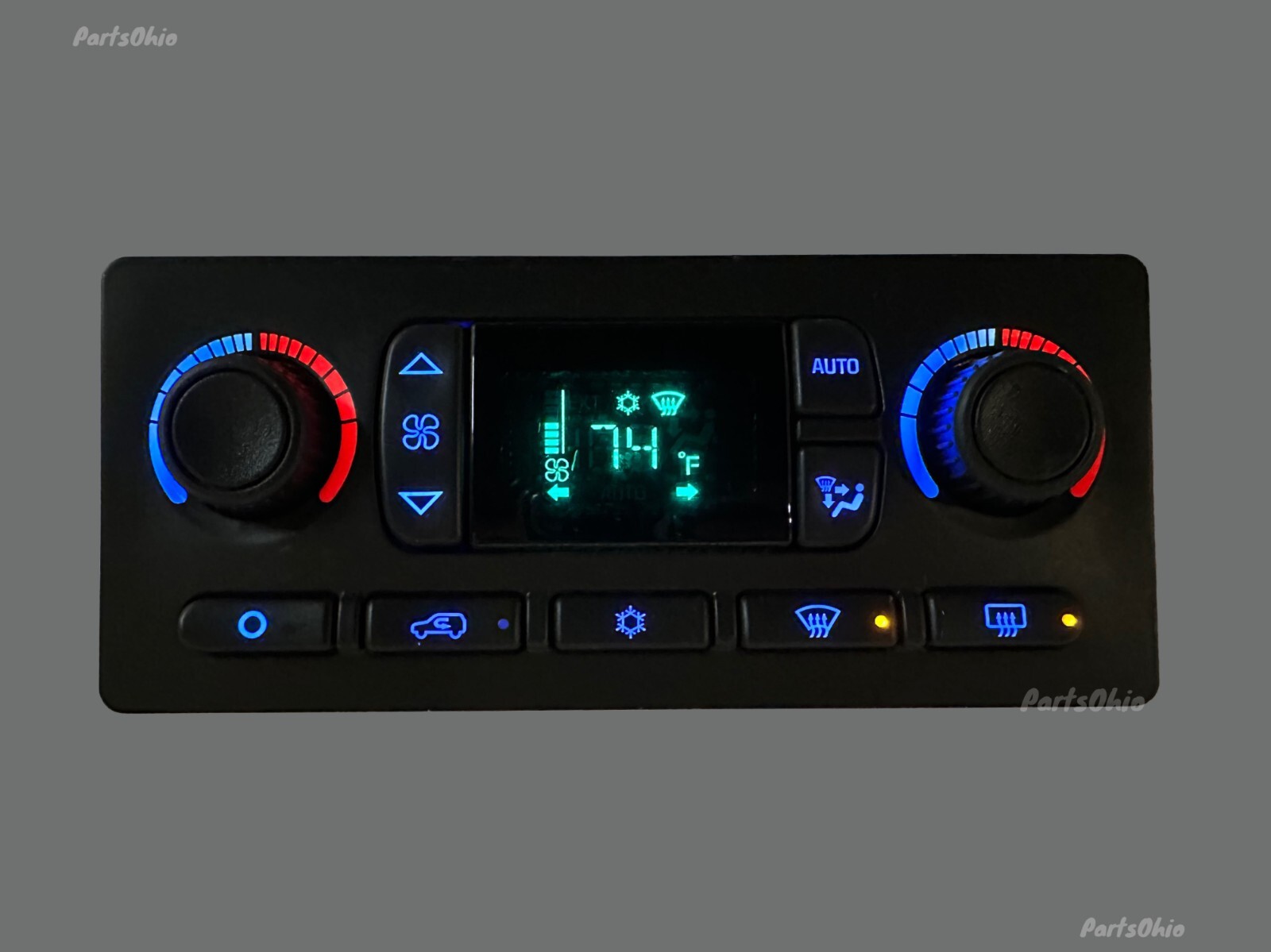 03-06 Silverado Sierra Auto Heater Digital Climate Control BLUE LED