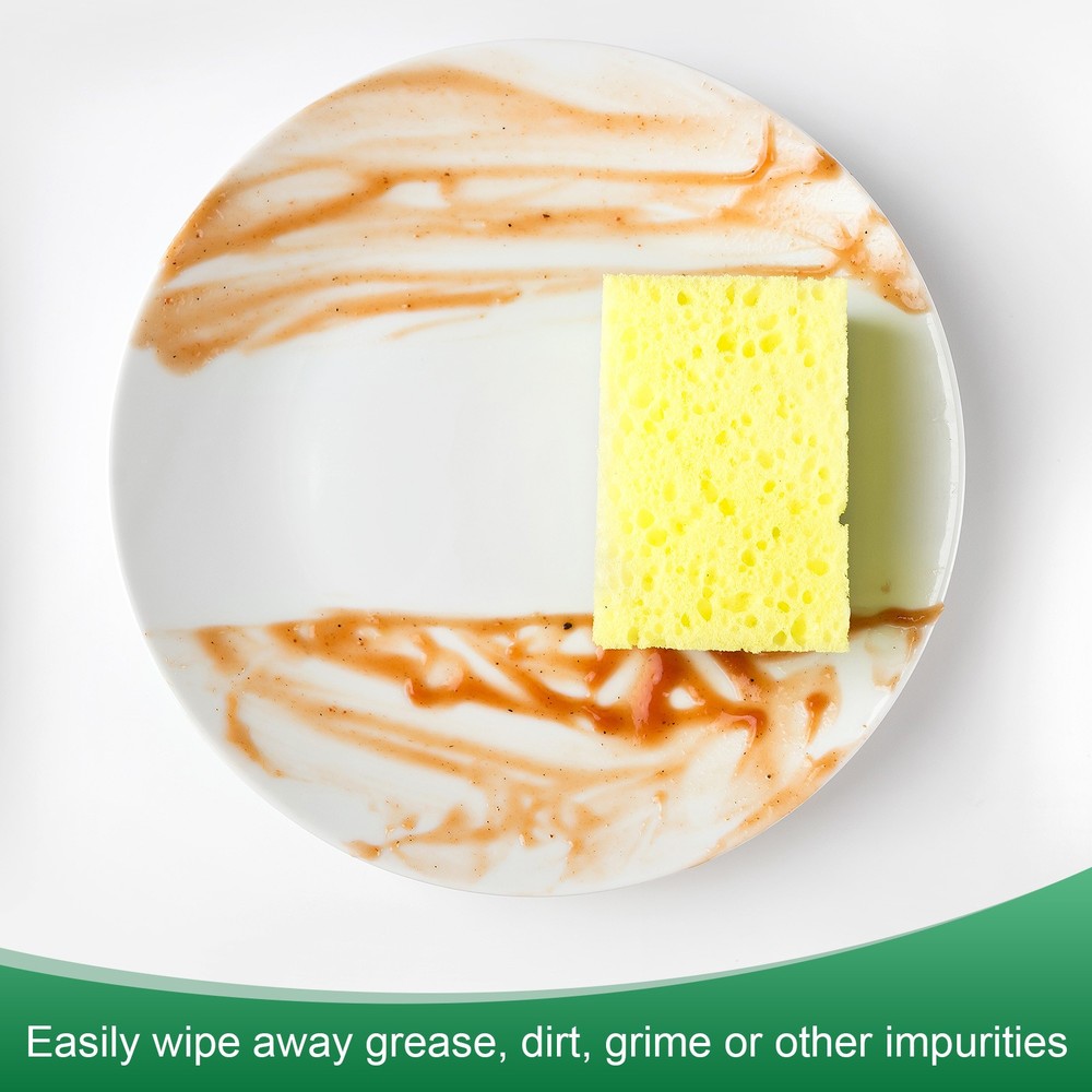 2-Set Kitchen Sponges, Eco Cellulose Non-Scratch Scrub Sponge [Multicolor]