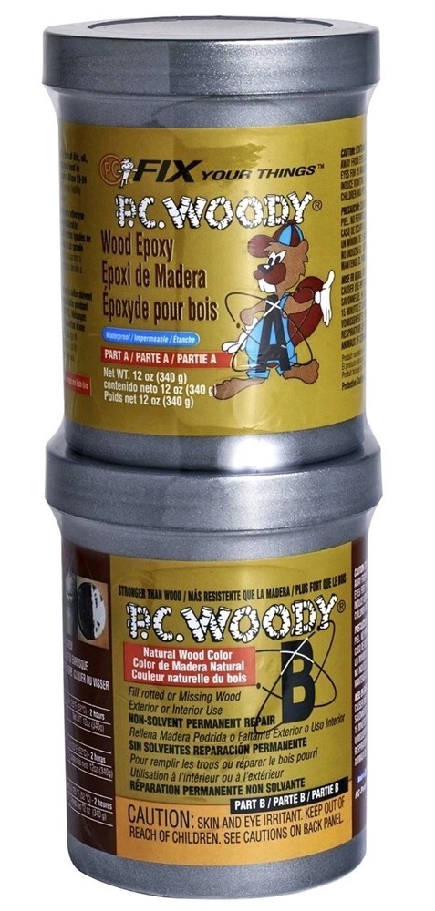 P.C. Woody Epoxy Paste - 12oz W/ Part A & B