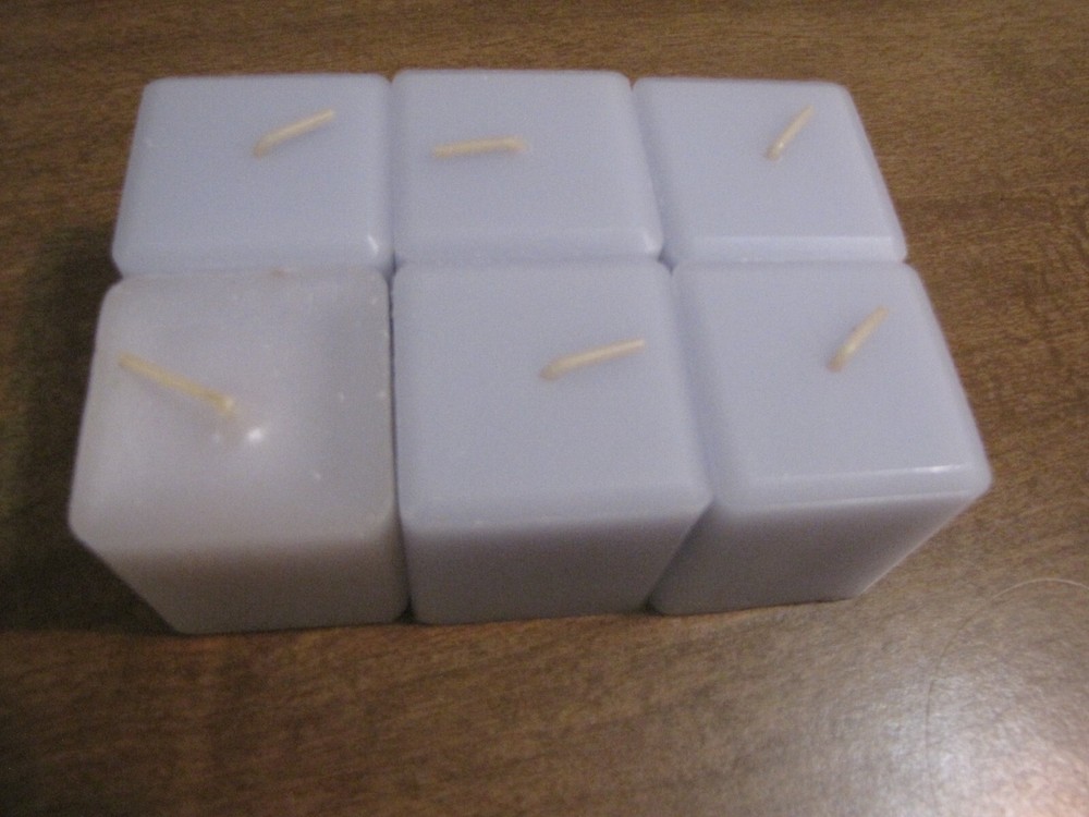 PARTYLITE HYDRANGEA SCENT PLUS SQUARE VOTIVES NO BOX