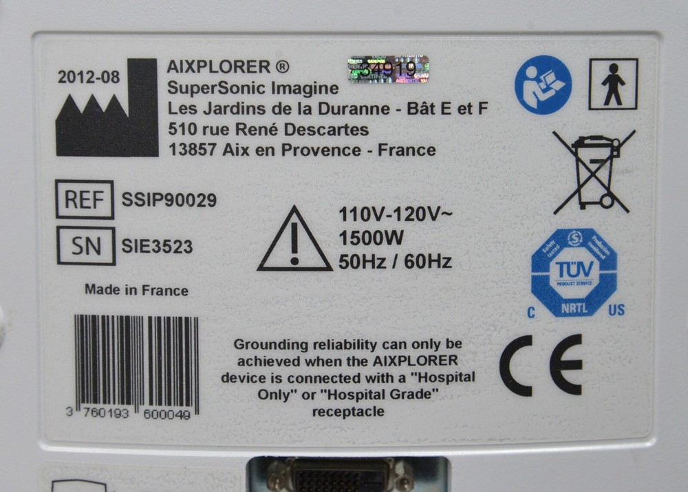 SuperSonic Imagine Aixplorer Multiwave Innovative Imaging System