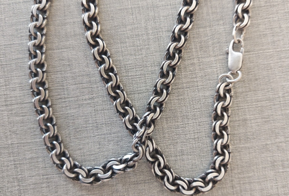 Silver chain, Bismarck 875 sample, weight 49.53 g