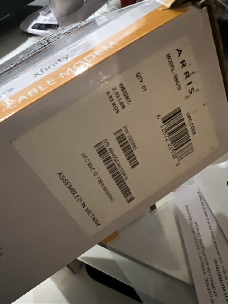 Arris Surfboard Sbg10 Modem And Router