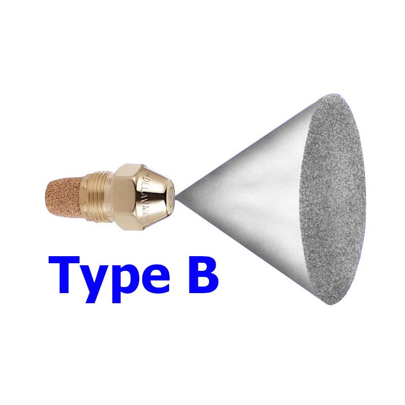 Delavan 00110-80B2 Nozzle 1.10" Brass Solid Cone Threaded