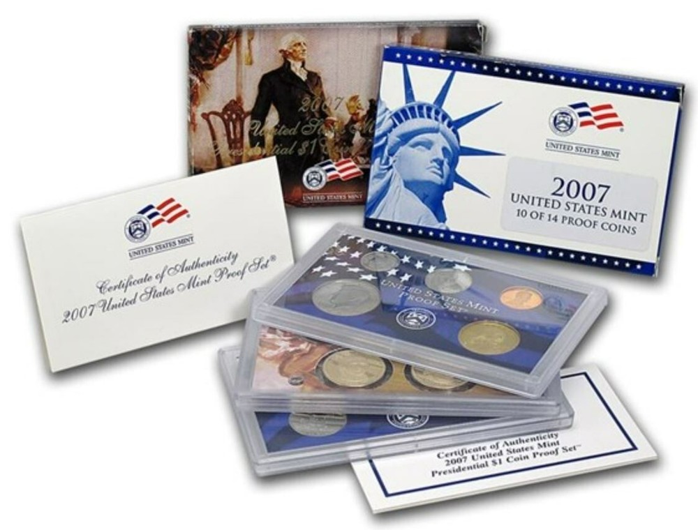 2007-S Complete U.S. Mint Proof Set with Box and COA