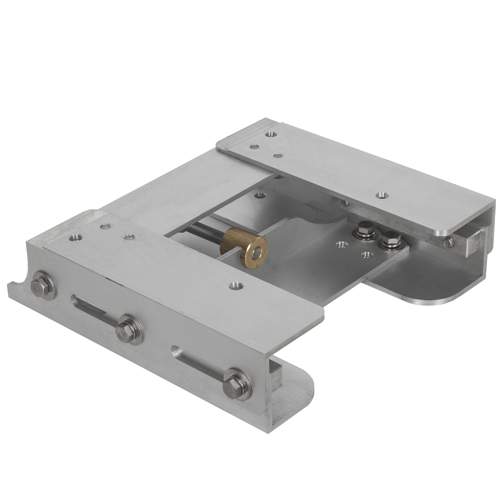 Adjustable 4'' Outboard Boat Aluminum Jack Plate Tool Silver