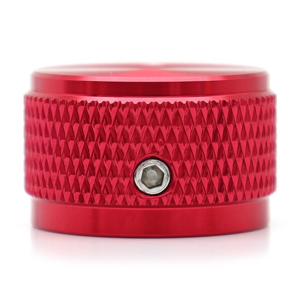 2Pcs Aluminium Alloy Electric Bass Guitar Knobs Volume Tone Control Knobs Red