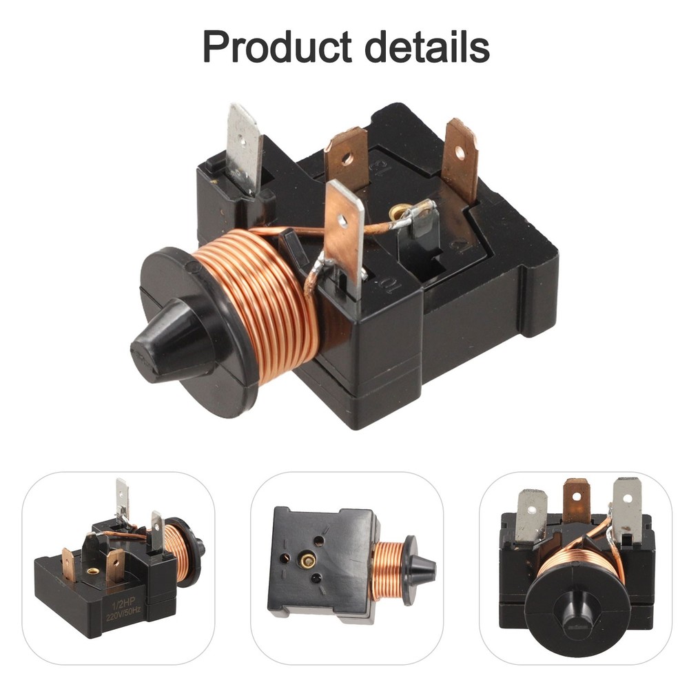 CTC 375W Refrigerator Compressor Start Relay 110V 220V 4PIN Energy Efficient