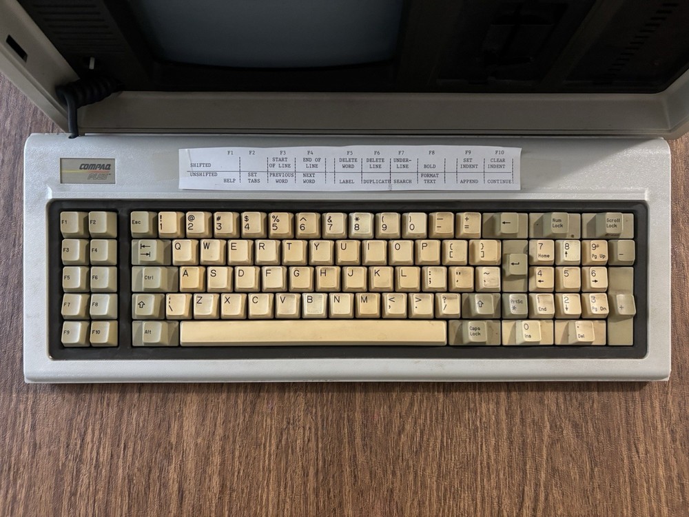 Vintage Compaq Plus Portable Computer/ Read Description