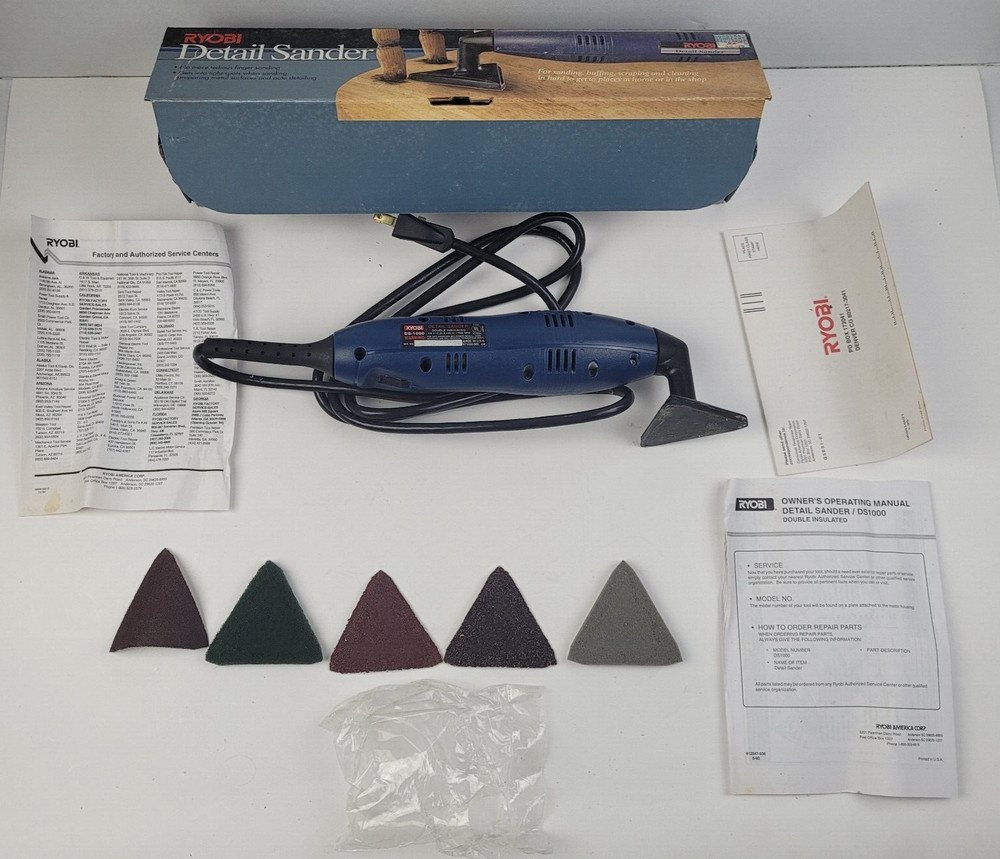 RYOBI Corded Detail Oscillating Sander Multi Tool DS-1000 Triangle Head