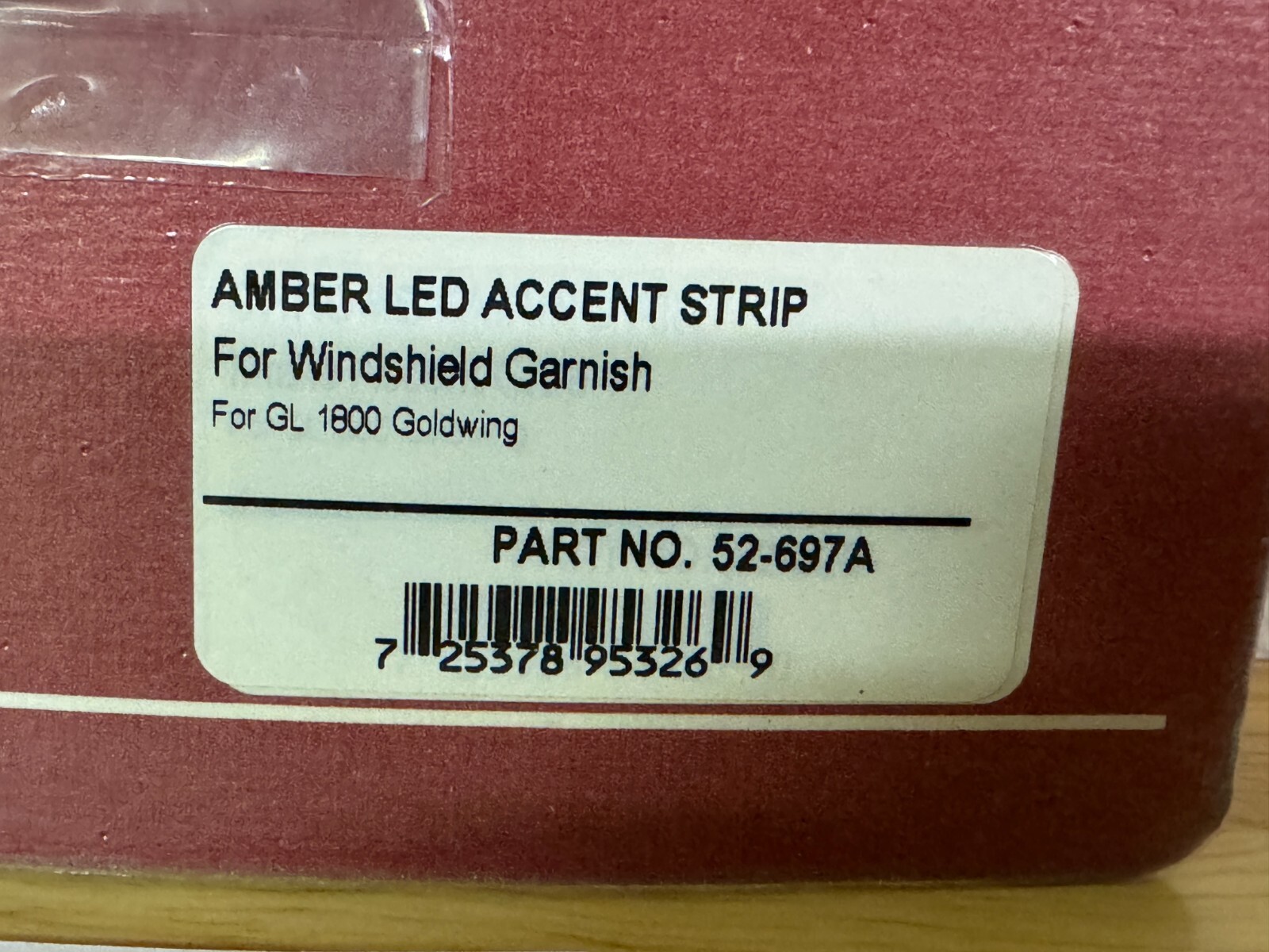 Show Chrome Accessories Honda GL1800 Amber LED Accent Strip Part # 52-697A New .