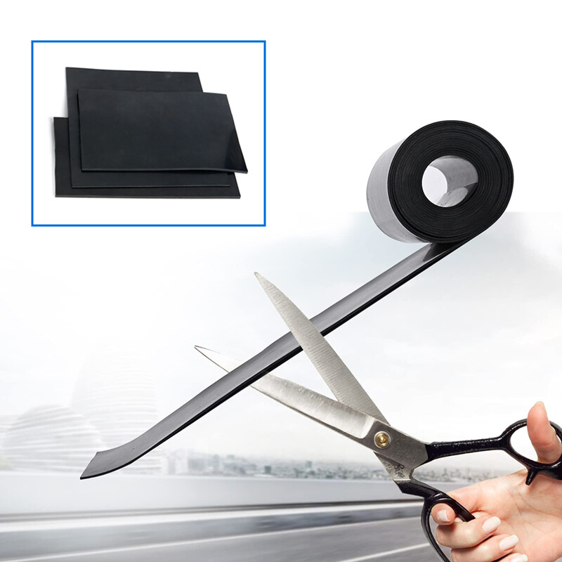 Solid Black Neoprene Rubber Gasket Sheet / Solid Black Smooth 1mm - 3mm Thick