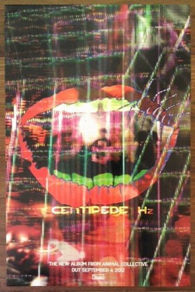 ANIMAL COLLECTIVE Centipede Hz Ltd Ed RARE Tour Poster +BONUS Indie Rock Poster!