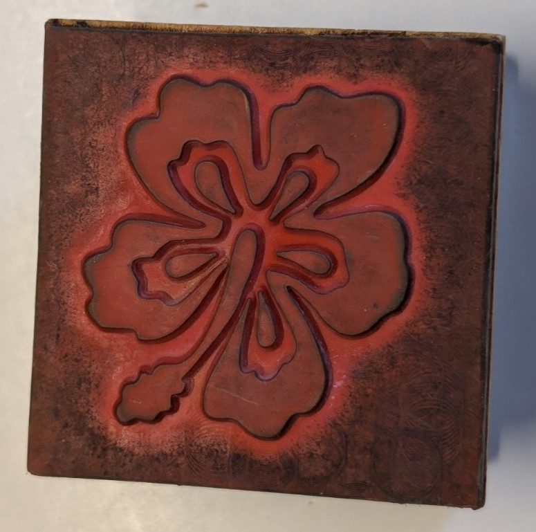 Wood/Rubber Stamp Spring Flower
