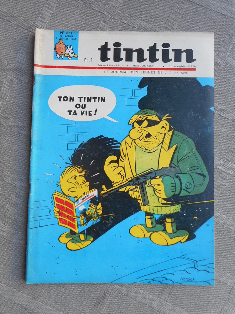 Hebdo Tintin 1St Series No. 871 Correct Condition