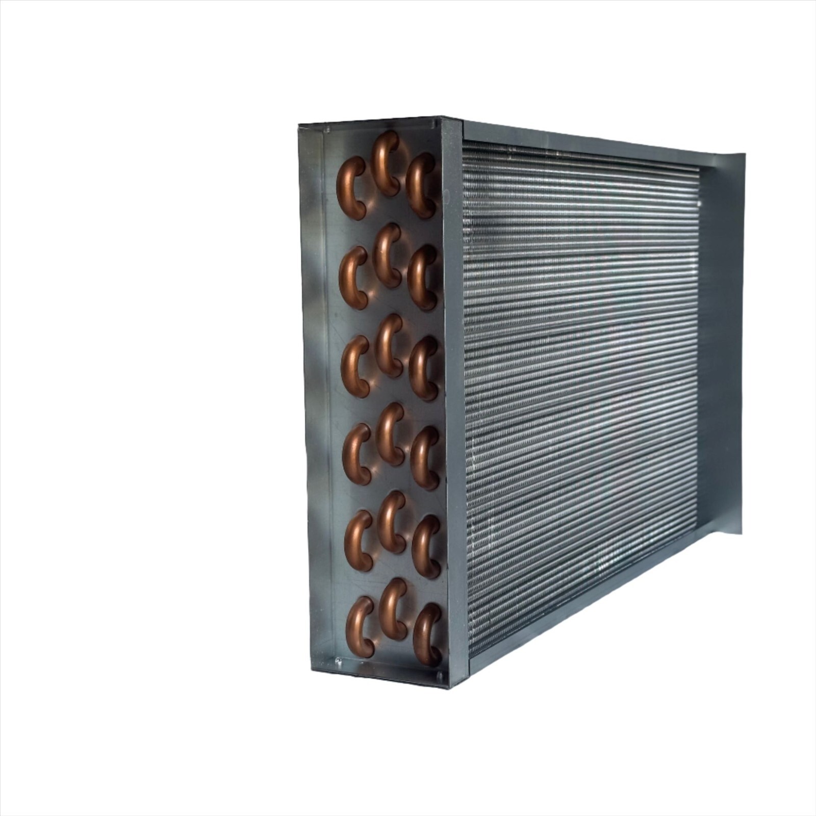 16x16 Water to Air Heat Exchanger~~1" Copper ports w/ EZ Install Front Flange