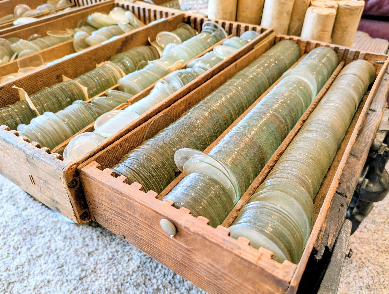 Pocket Watch Convex Crystals, Multiple Sizes, 1000's Avail., 3 Per / Set, NOS