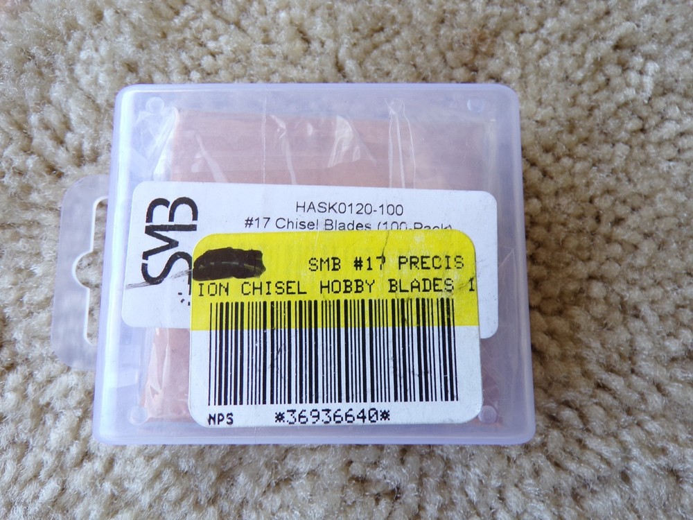 SMB #17 Precision Chisel Hobby Blades 100 Box @c7