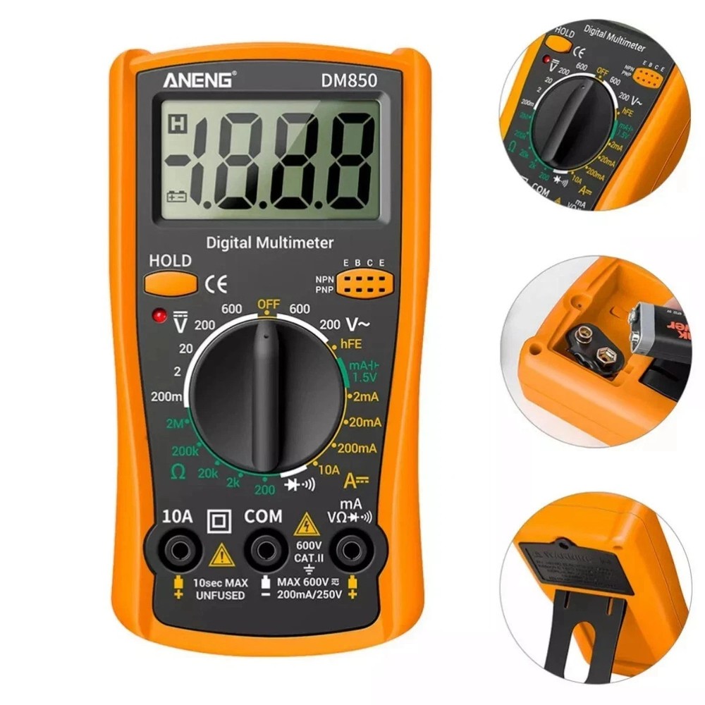 Professional Digital Multimeter Voltmeter Ohmmeter Ammeter Multi Tester Meter