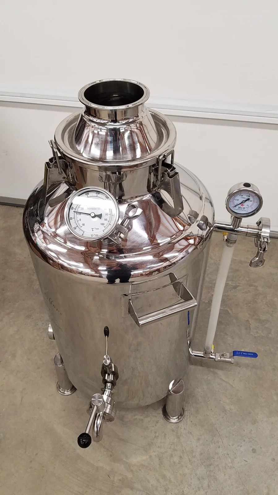 Jacketed Bain-Marie Electric Distillation Boiler 13 gallon (50L) Stainless Steel