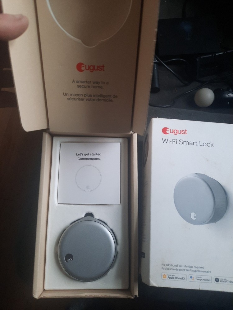 august wifi smart lock silver